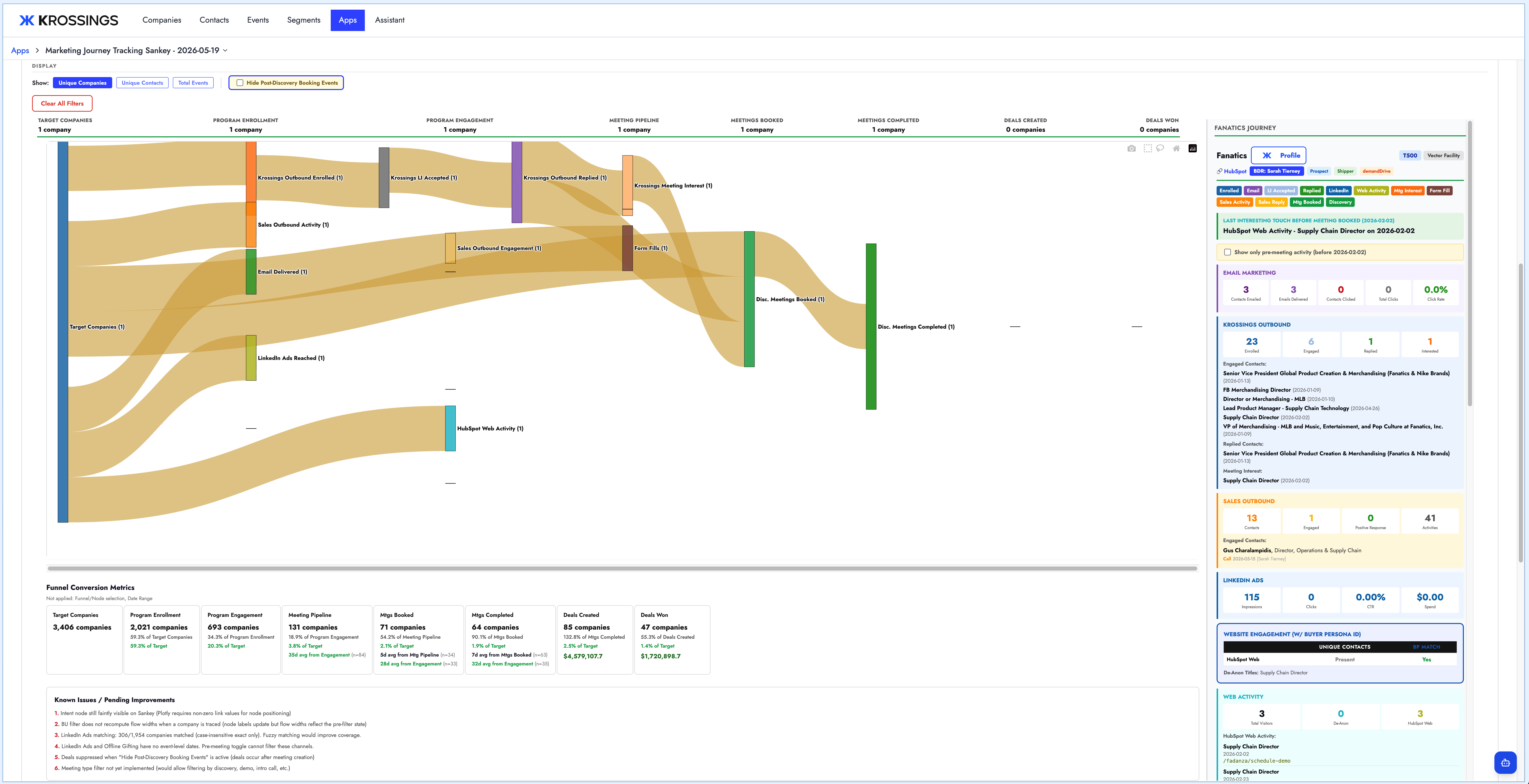 Krossings GTM platform — animated demonstration of the AI-powered revenue system